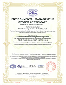 Overseas environmental management certification ISO14001:2015